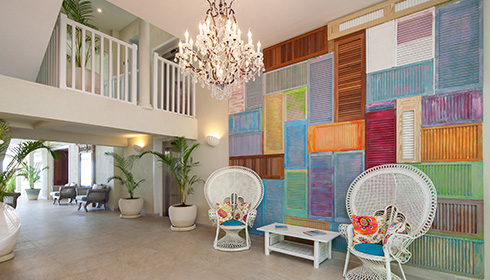 Lobby seating area