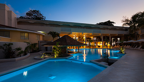 Pool at night