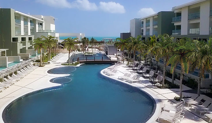 Pool - drone view