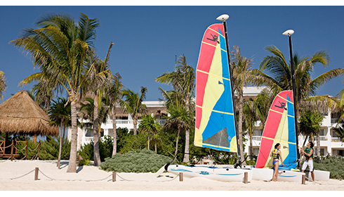 Beach sailing
