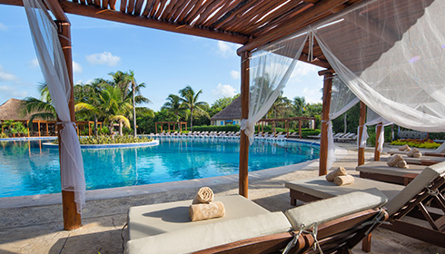 Privé pool area
