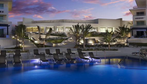 Pool at night