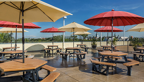 Rooftop patio