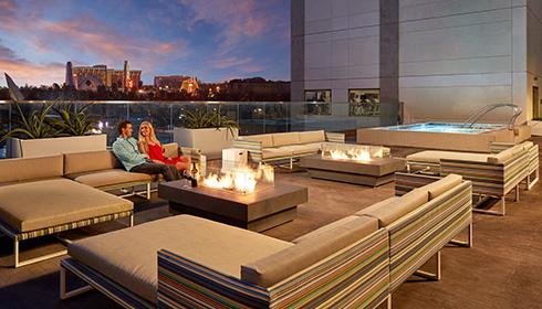 Fire pit area