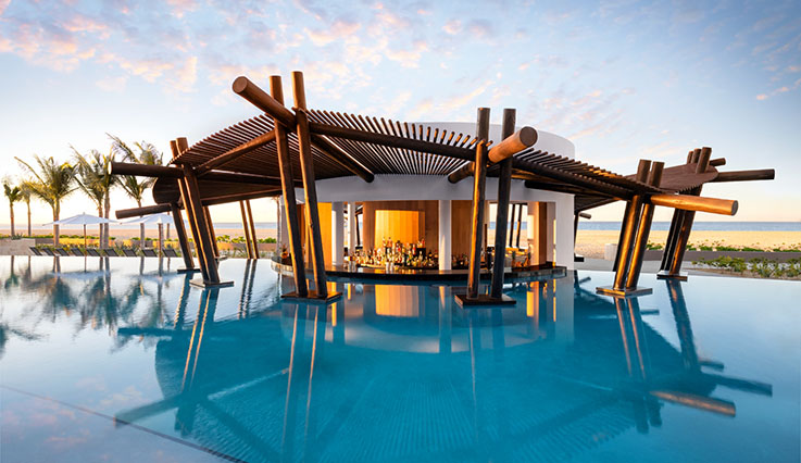 Swim-up bar