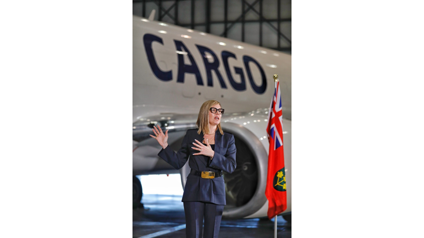 Kirsten de Bruijn, vice-présidente directrice de WestJet Cargo Kirsten de Bruijn, vice-présidente directrice de WestJet Cargo